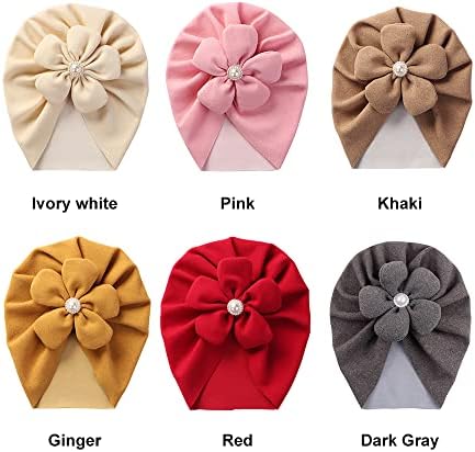 Baby Girl Dount Ball Hat Beanie India Bap Warm for Reconborn Infant Coneners 6pcs