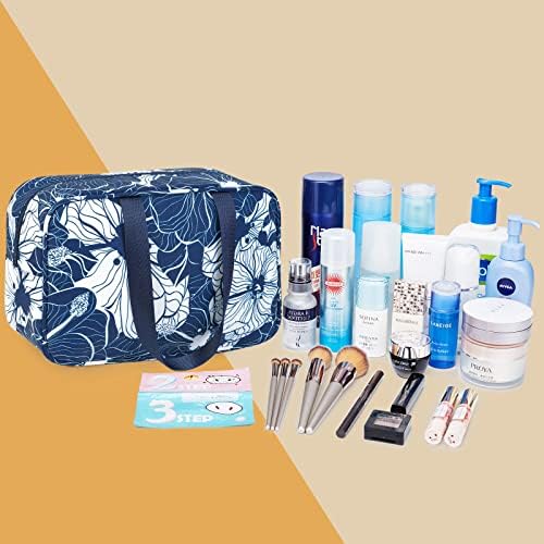 Bolsa de higiene pessoal em tamanho grande Bolsa de maquiagem de bolsa de maquiagem de viagem