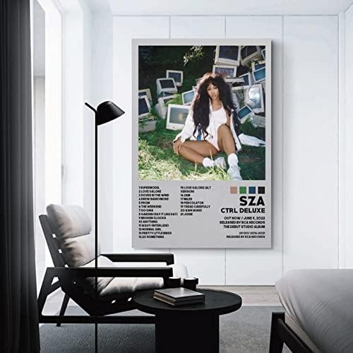 SZA Poster Ctrl Deluxe Capa do álbum Poster HD Impressões da parede Sala de arte Estética Decoração 12x18inch