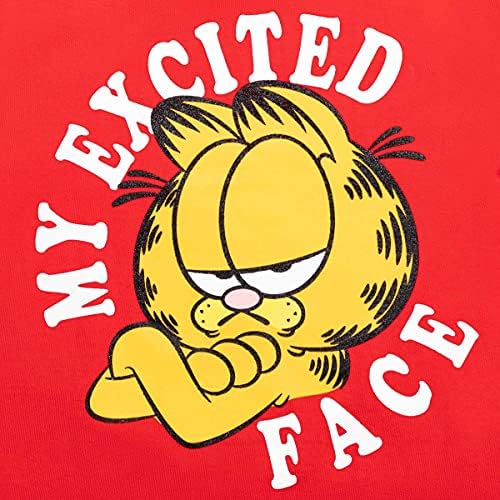 Camiseta de manga curta Garfield e shorts de malha atlética