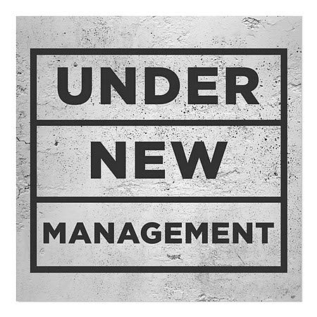 CGSignLab | Janela Sob New Management -Basic Grey se apega | 8 x8