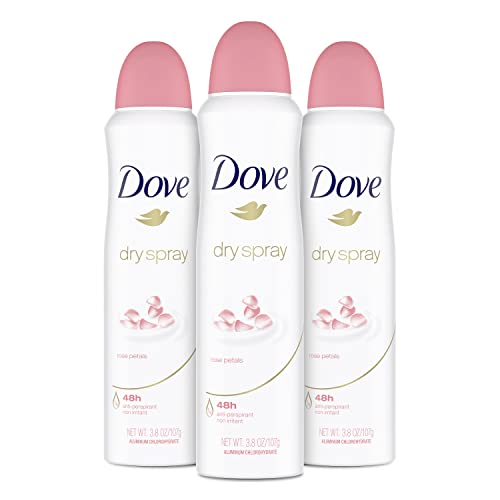 Pétalas de rosa de desodorante antitranspirante Dove, 3,8 onças, pacote de 3