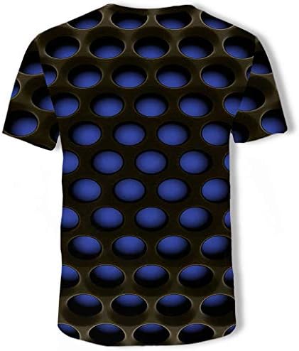 Camiseta gdjgta para homens 3D Crew pescoço de manga curta camiseta blusa de camiseta
