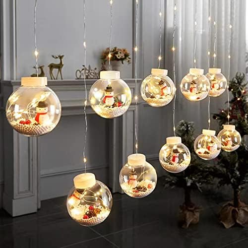 Luzes de cordas leves de Natal, luzes de Natal plug-in LED 8 modos de flash para luzes de cortina