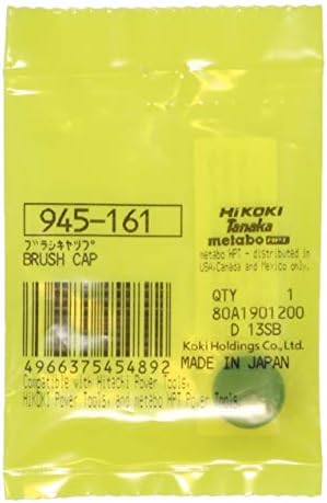 Metabo HPT 999-073 escova de carbono - 2 pacote e 945-161 tampa da escova - 2 pacote
