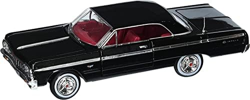 Motor Max Novo 1:24 W/B American Classics Collection - Black 1964 Chevrolet Impala Hardtop Diecast Model