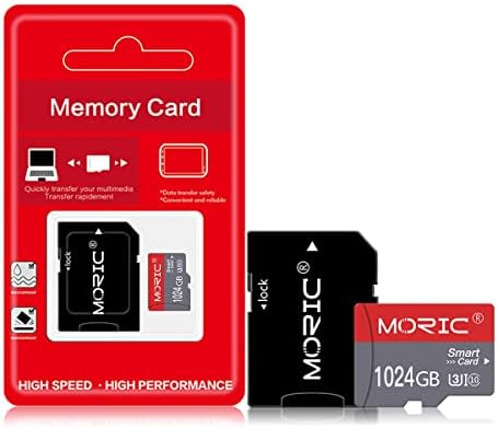 Cartão Micro SD de 1 TB com Adaptador de alta velocidade 1024 GB Classe de memória Classe 10