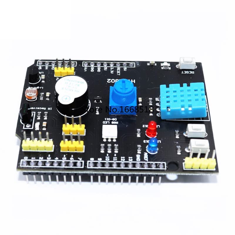 DHT11 LM35 TEMPERATURA SENSOR DE UMIDADE DE HUMIDADE Adaptador da placa de expansão para Arduino RGB