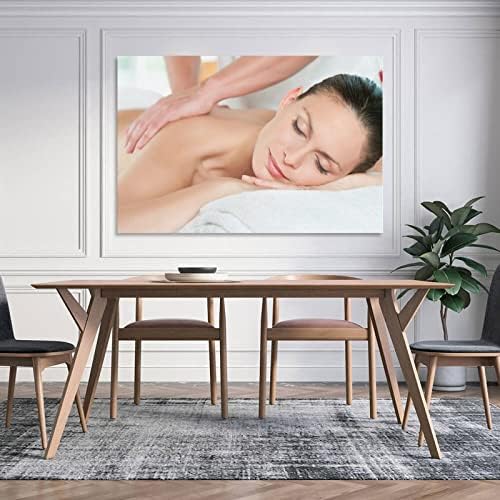 Poster de salão de beleza corporal de beleza corporal inteiro massagem spa pôster canvas de pintura de arte