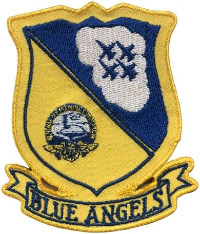 Navy dos Estados Unidos Usn Blue Angels Flying Bordeded Patch, com adesivo de ferro