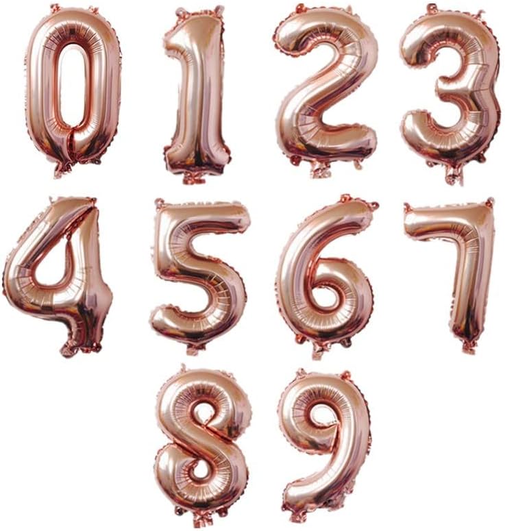40 polegadas de ouro rosa balão jumbo dígito mylar foil helium balões para festa de aniversário