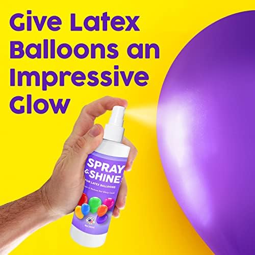 Spray de brilho de 8 oz para balões - Balão de látex brilho de balão para uma aparência brilhante - oi brilho
