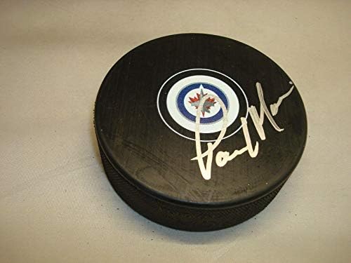 Paul Maurice assinou o Winnipeg Jets Hockey Puck autografado 1a - Pucks autografados da NHL