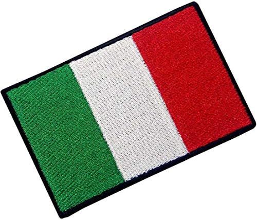Itália da Itália Bandeira bordada de ferro italiano em costura em emblema nacional