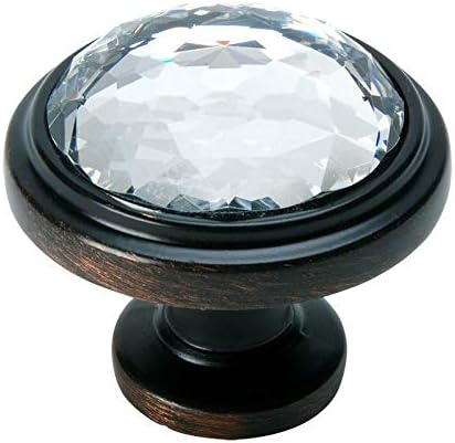 Cosmas 10 pacote 5317orb-C Cabinete de bronze bronzeado de petróleo Botto redondo com vidro transparente-diâmetro