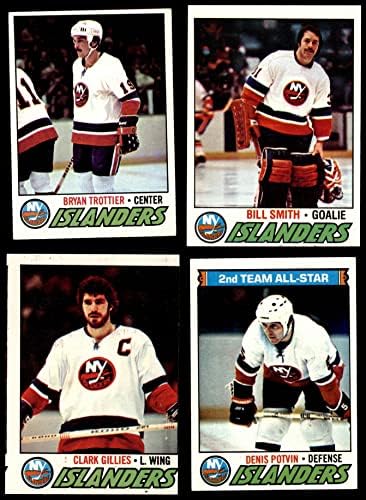 1977-78 Topps New York Islanders, perto da equipe, estabeleceu o New York Islanders Ex+ Islanders