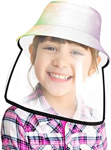 Chapéu de proteção adulto com escudo facial, chapéu de pescador anti sun tap, desenho animado de animais lama
