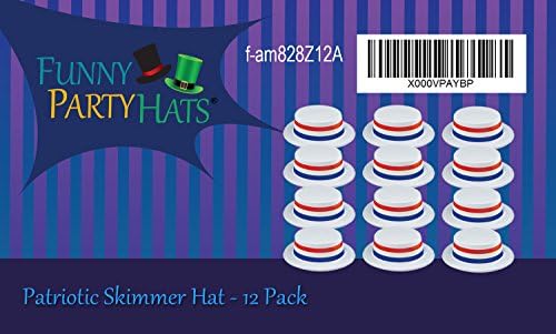 Chapéus de festa engraçados Skimmer Hat - Chapéus de Chaves - Acessórios Patrióticos - Chapéus American