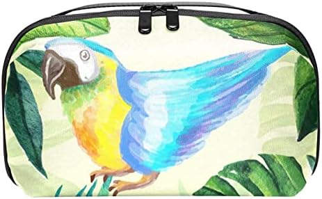 Organizador de eletrônicos, bolsa de cosméticos, organizador de viagens eletrônicas, bolsa de tecnologia, pássaros