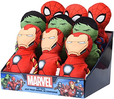 Marvel Comics Universo Corda Figura Toys Pull Toys, brinquedos de pelúcia de 12 peças com corda para
