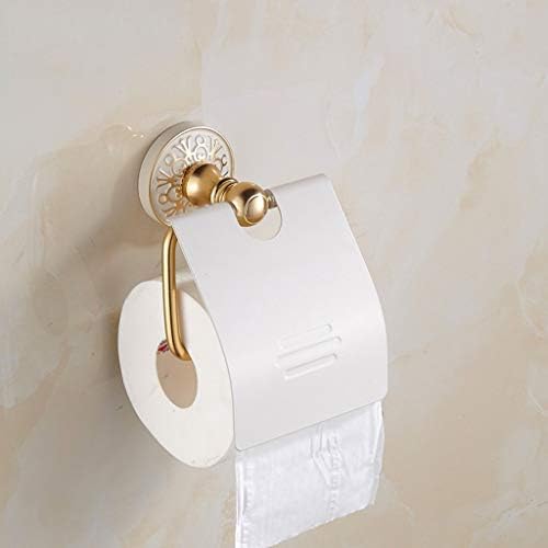 WSZJJ Holder de guardanapo e europeu de papel higiênico de banheiro, suporte de parede com tampa, suporte