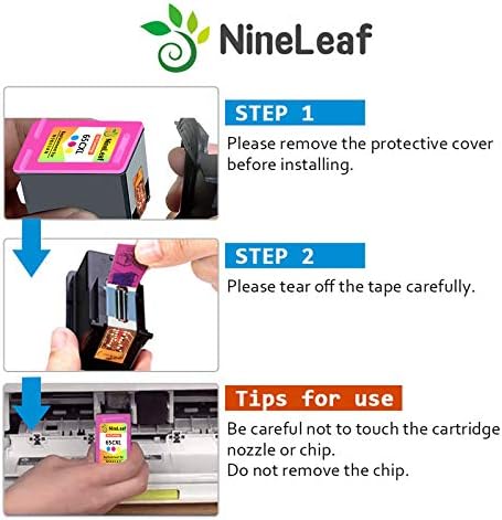 Nineleaf Remanufacured Tink Cartidge Compatível para HP 65xl 65 XL N9K04AN DeskJet 3755 3720 3722 3723 3730