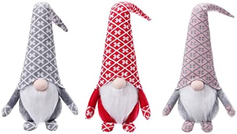 Christmas Gnome Plush Decorações Doll Doll Handmade sueco tomte tomte escandinavo ornamentos elfos de elfo
