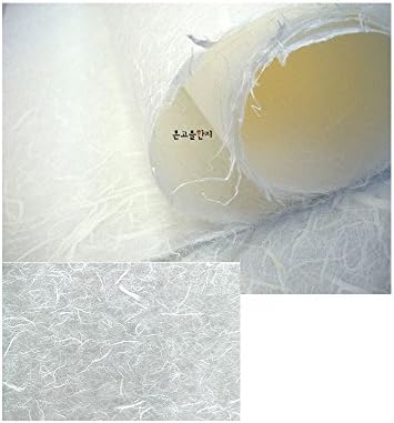 [3 PCS] papel de amoreira tradicional coreano Hanji feita artesanal Textura de fibra natural branca Camada única