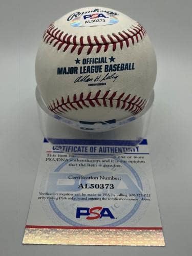 Darryl Strawberry 86 WS Champs Mets assinou autógrafo OMLB Baseball PSA DNA *73 - Bolalls autografados
