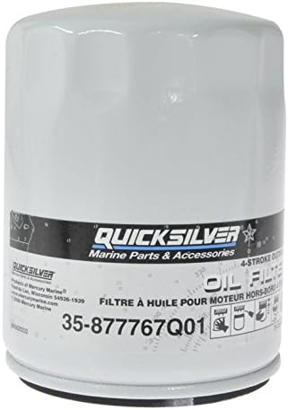 Quicksilver 877767Q01 Filtro de óleo para Verado em linha 4 cilindros 135-200 hp Outboards