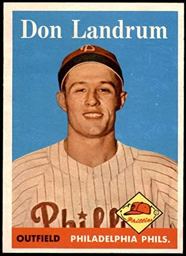 1958 Topps 291 Don Landrum Philadelphia Phillies Ex/Mt Phillies