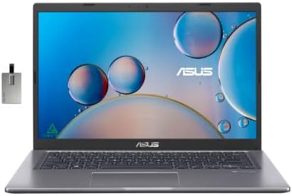 ASUS 2022 Laptop Vivobook 14 FHD, AMD ATHLON GOLD 3150U, 4 GB de RAM, 128 GB PCIE SSD, teclado retroiluminado,