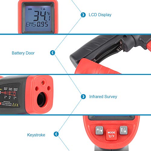 Mão portátil portátil LCD Digital Termômetro Industrial Medidor de temperatura -50 ℃ -1050 ℃
