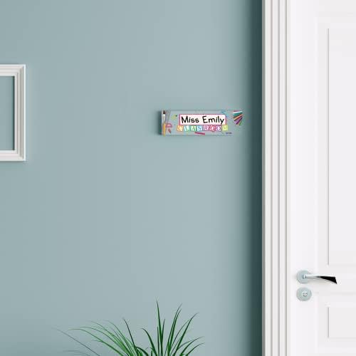 Artblox Sinais de porta personalizados para escritório impresso em placas de nomes de vidro