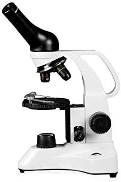 Vision Scientific VME0006-LD Microscópio LED, ampliação de 40 a 400x, peça de nariz reversa, iluminação LED com