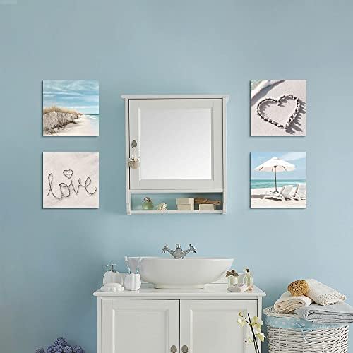 The Stream Design Bedroom Canvas de praia Arte da parede: Banheiro Fotos da sala de estar do oceano