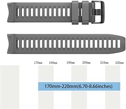 Ghfhsg liberação rápida Silicone watchband tira para garmin Instinct replacement strap Easy fit watch wirstband