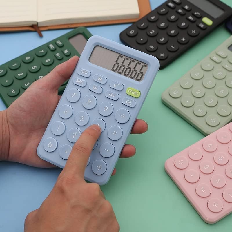 Sxnbh 8 Digit Desk mini calculadora Big Button Button Ferramenta de contabilidade financeira adequada para estudantes