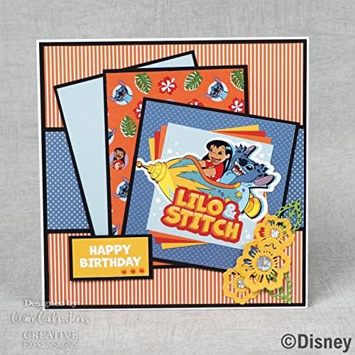 Creative World of Crafts Lilo & Stitch - Card Pad, multicolorido, 8 x 8 polegadas