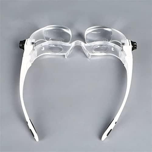 Llamn 3.8x Ligna da cabeça da cabeça de vidro TV de óculos com suporte de telefone e copos de óculos