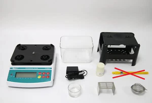 Testador de densidade sólida digital para plástico de borracha de polímero Rapid com faixa 900g