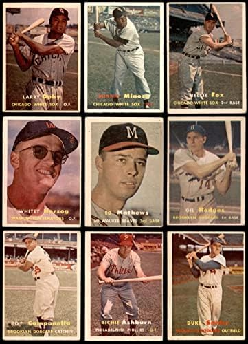 1957 Topps Baseball Complete Conjunto GD+