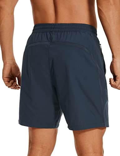 Crz Yoga Men's Linerless Gym Shorts - 7 '' Ultra -Light Quick Dry Treination Training Athletic Shorts