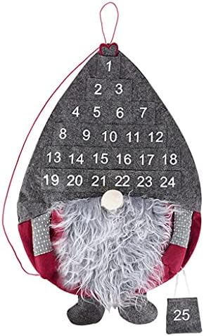 Calendário advento de ganfanren contagem de natal timer não tecido gnome decoração de natal quarto