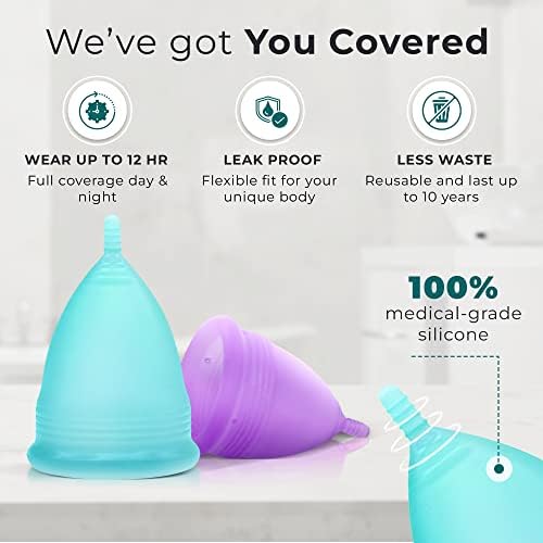 Kit de copo menstrual da EcoBlossom - Tampon, Pad e Produto Alternativo de Disc