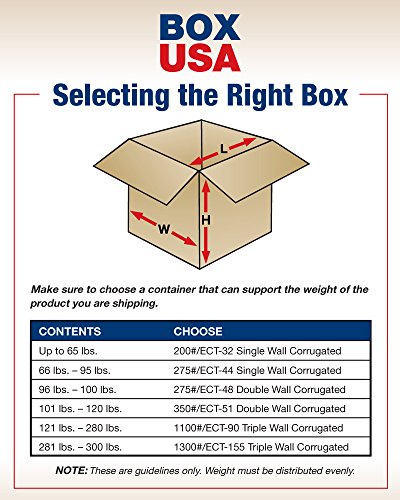 Caixa EUA 10 pacote de caixas de papelão corrugadas de serviço pesado, 24 L x 24 W x 24 H, Kraft, envio, embalagem