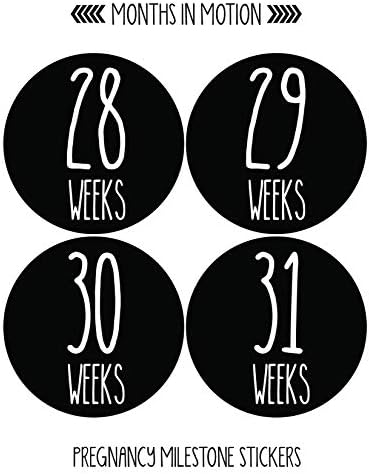 Meses em movimento Gravidez semanalmente adesivos de crescimento da barriga | Semana a semana grávida