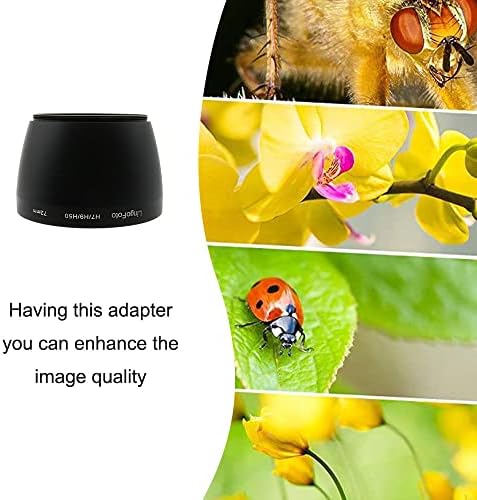 Tubo de lente de tubo de adaptador de metal de 72 mm e adaptador de filtro para Sony DSC-H7 H9 H50 Lingofoto