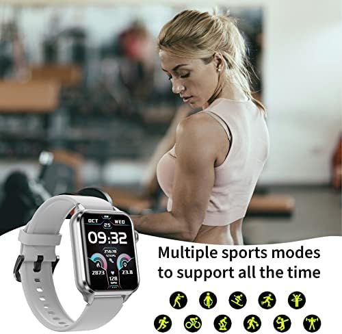 Relógio inteligente - Bluetooth Call SmartWatch para iOS e Android com frequência cardíaca Pressão cardíaca