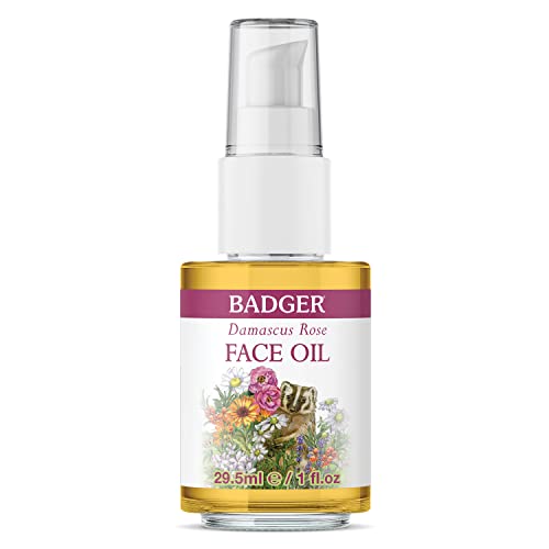 Balm de Badger - Damasco Rose Antioxidant Oil - Certificado Organic, 1 oz.